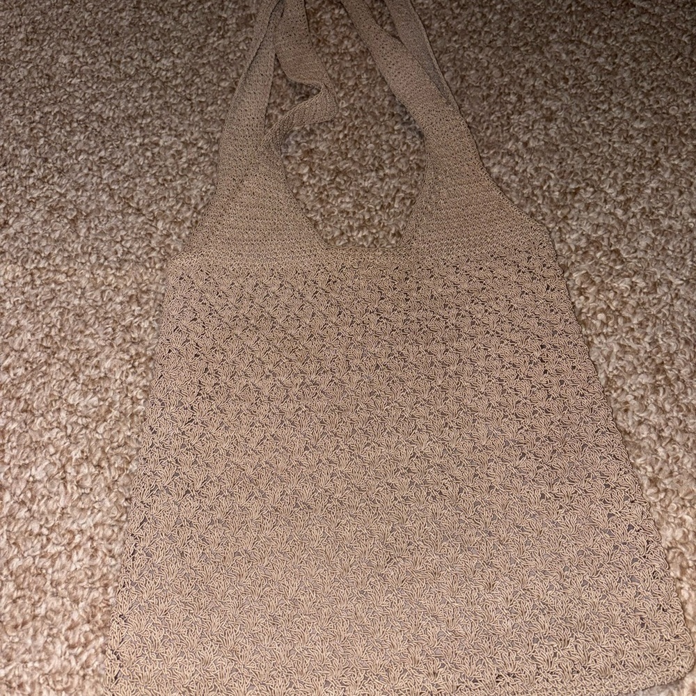 Woven Tan Women's Tote Bag​​ - Picture 3 of 4